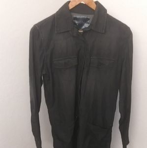 Denim shirt dress long sleeve size medium.✅